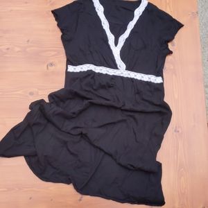 Black, super soft nightgown lace